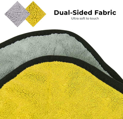 ClickFix Microfiber Vehicle Washing  Cloth(Pack Of 6, 600 GSM)