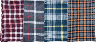 Gopika Set of 4 Cotton Multipurpose Wet and Dry Cotton Cleaning Cloth(4 Units)