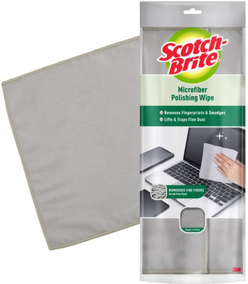 Scotch-Brite Microfiber Polishing Wipe (Used for cleaning TV, Mobile, Laptop, Tablet ) Wet and Dry Microfiber Cleaning Cloth