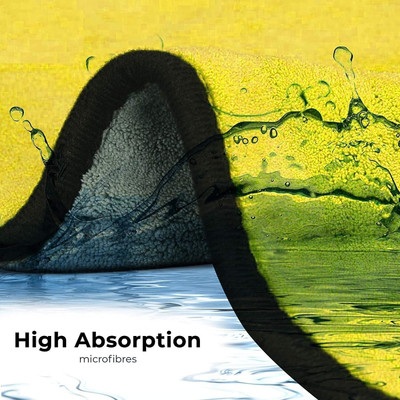 ClickFix Microfiber Vehicle Washing  Cloth(Pack Of 5, 600 GSM)