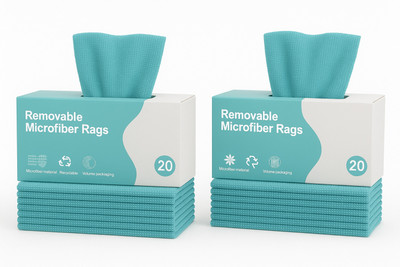 DR.VS Premium Microfiber Removable Rags (2 Pack) – Super Absorbent Cloths Wet and Dry Microfiber Cleaning Cloth(2 Units)