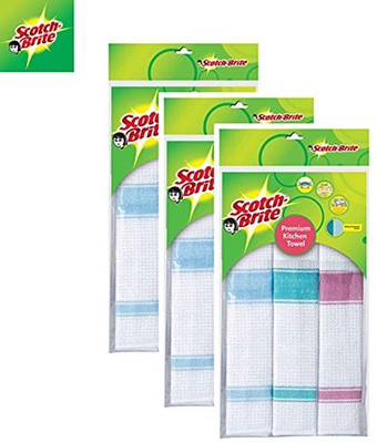 Scotch-Brite Wet and Dry Cotton Cleaning Cloth(3 Units)