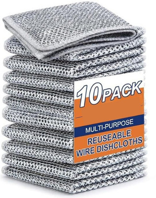 VAGHANI ENTERPRISE Pack of 10 Dishwashing Scrub/ Steel WIre Cloth Pads CCX10.62 Scrub Pad(Regular)