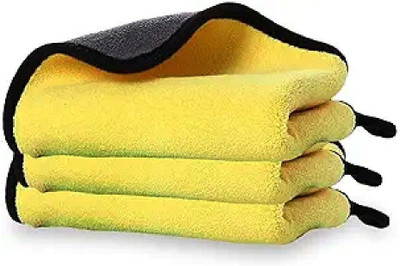 WINKCART Microfiber Vehicle Washing  Cloth(Pack Of 3, 600 GSM)
