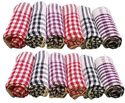 Hitvik cleaning cloth,dinning towel Wet and Dry Cotton Cleaning Cloth(12 Units)