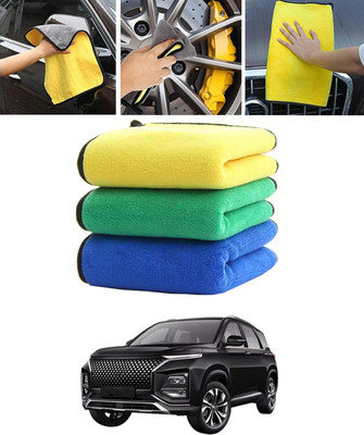MATIES Multi-Purpose Super Soft Absorbent Cleaning Towels for Car-138 Wet and Dry Microfiber Cleaning Cloth(3 Units)