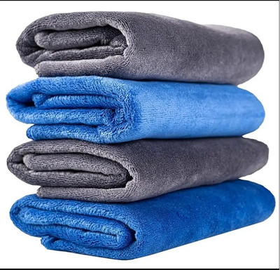 PitraKripa Microfiber Vehicle Washing  Cloth(Pack Of 4, 400 GSM)