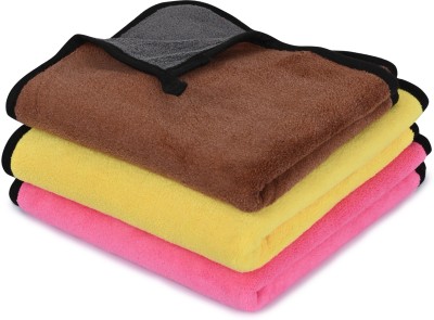 LOOM LEGACY Microfiber Vehicle Washing  Cloth(Pack Of 3, 600 GSM)