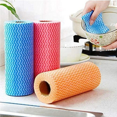 Niralasa Reusable Kitchen Towel Roll | Absorbent Perfect for Cleaning 80 Pulls per Roll Wet and Dry Cotton Cleaning Cloth