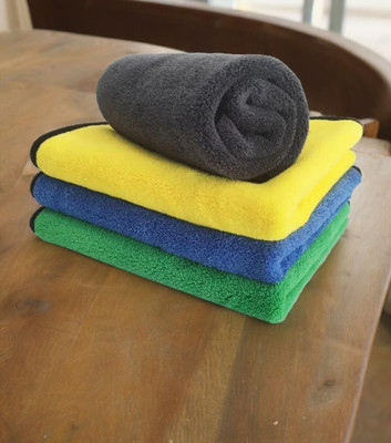 ClickFix Microfiber Vehicle Washing  Cloth(Pack Of 4, 600 GSM)