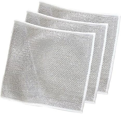 SAenterprise Wet and Dry Nylon, Polyester Cleaning Cloth Wet and Dry Polyester Cleaning Cloth(10 Units)