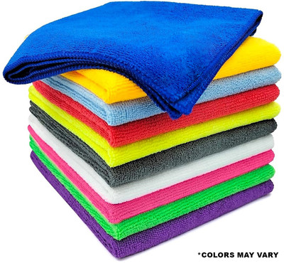 Voico Microfiber Vehicle Washing  Cloth(Pack Of 5, 250 GSM)