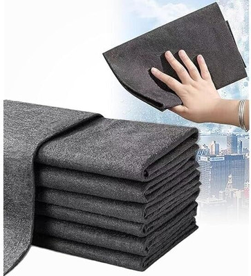 NUVIO Absorbent Magic Cleaning Cloth Reusable Streak Free Wipe for Glass Windows Wet and Dry Microfiber Cleaning Cloth(4 Units)