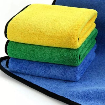 Bluwings Microfiber Vehicle Washing  Cloth(Pack Of 12, 800 GSM)