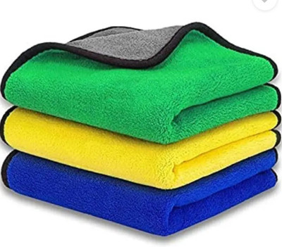 MINKAAI 600 GSM Wet and Dry Microfiber, Polyester Cleaning Cloth(3 Units)