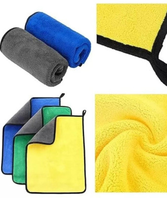 JAMUNA HANDICRAFTS Micro Fiber Wet n dry cloth for Vehicle cleaning PACK OF 3 Wet and Dry Microfiber Cleaning Cloth(2 Units)