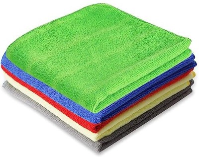 ShopiMoz Microfiber Cleaning Cloth Perfect for Home, Kitchen - Pack of 5 Wet and Dry Cotton Cleaning Cloth(5 Units)