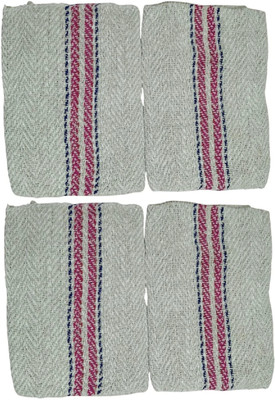 Naveeneha Cleaning 24x24 Soft Cotton Floor Pocha combo pack of 4 Wet and Dry Cotton Cleaning Cloth(4 Units)