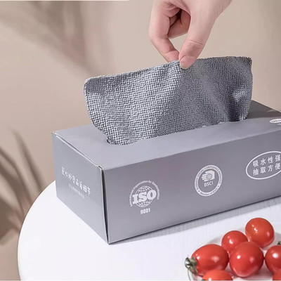 shivay Reusable kitchen Cleaning & Drying clothes with Dispenser Box (pack 20 clothes) Wet Microfiber Cleaning Cloth