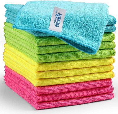 HOMEXCEL Cleaning Cloth Multicolor 30x30cm pack of 12_1 Wet and Dry Microfiber Cleaning Cloth(12 Units)