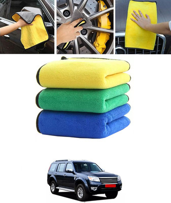 MATIES Multi-Purpose Super Soft Absorbent Cleaning Towels for Car-269 Wet and Dry Microfiber Cleaning Cloth(3 Units)