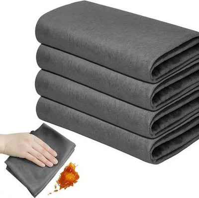 FIGNITE Super Absorbent Reusable Nano Fiber Magic Cleaning Cloths | High Absorbency Wet and Dry Microfiber Cleaning Cloth(4 Units)