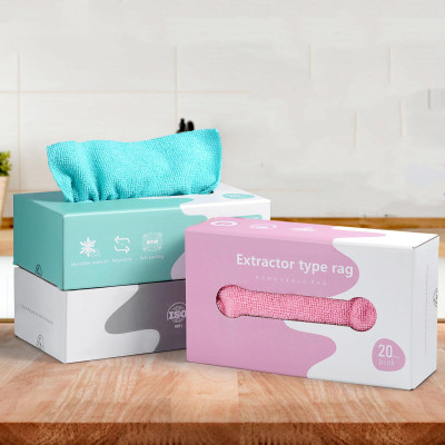 PM ENTERPRISE Microfiber Cleaning Cloth,Lint-Free Towels Reusable Bulk Rags in Box(20 Pieces) Wet Microfiber Cleaning Cloth