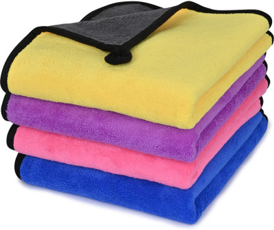 SFAB Microfiber Vehicle Washing  Cloth(Pack Of 4, 600 GSM)