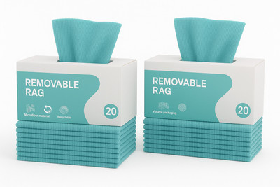 DR.VS Premium Microfiber Removable Cleaning Rags (2 Box) – Reusable Wet and Dry Microfiber Cleaning Cloth(2 Units)