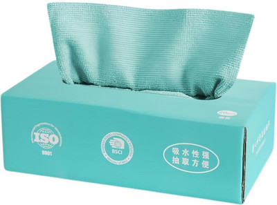 PWSA Microfiber Cleaning & Drying Wipes with Dispenser Box(pack 20 clothes) Wet Microfiber Cleaning Cloth