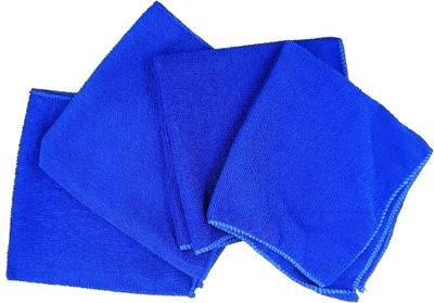 Omiyage MicrofiberCleaningCloth40x40Lint&StreakFreeMicrofiberTowelsPack of 4(Multicolor) Wet and Dry Microfiber Cleaning Cloth(4 Units)