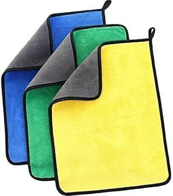 TaskTidy Microfiber Vehicle Washing  Cloth(Pack Of 4, 600 GSM)