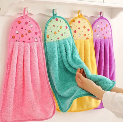 CRAXXX Hanging towel Wet and Dry Microfiber Cleaning Cloth(4 Units)
