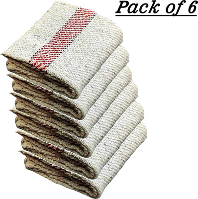 BEOZ Cotton Floor Cleaning Cloth and Floor Duster/Pocha 27x27 Inch Wet and Dry Cotton Cleaning Cloth(6 Units)