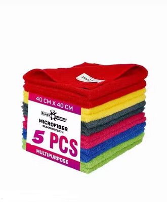 KAASHVI CREATION Krira Microfiber Pack Of 5 Kitchen Cleaning Cloth Wet and Dry Cotton Cleaning Cloth(5 Units)