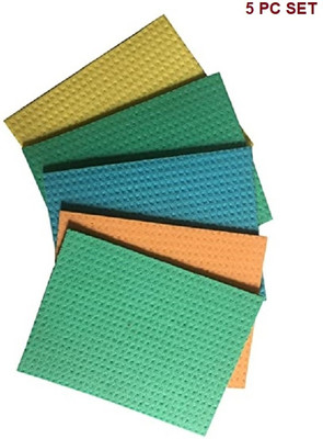 BY LOOK Reusable Cellulose Sponge Dish Cloth for Kitchen, Bathroom, Cleaning Counter Wet and Dry Sponge Cleaning Cloth(5 Units)