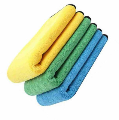 ClickFix Microfiber Vehicle Washing  Cloth(Pack Of 4, 600 GSM)