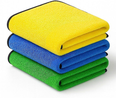 AKDC MICROFIBER TOWEL Wet and Dry Microfiber Cleaning Cloth(3 Units)