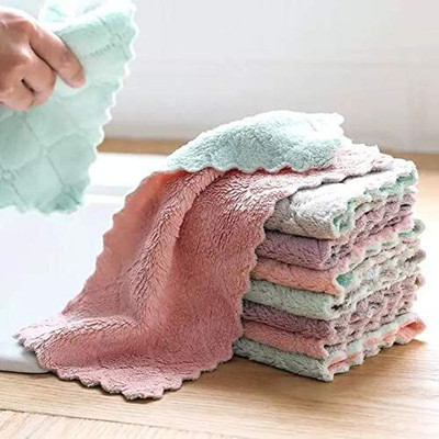 Suraj Enterprises Wet and Dry Microfiber Cleaning Cloth(6 Units)