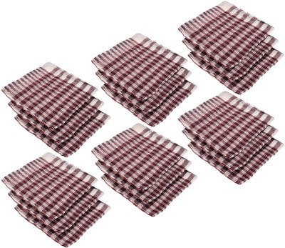 KUBER INDUSTRIES Cotton Kitchen Duster|300 GSM Cleaning Clothes For Car|Desk|Set of 18|101|Maroon Wet and Dry Cotton Cleaning Cloth(18 Units)