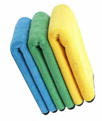 AM Creations Microfiber Vehicle Washing  Cloth(Pack Of 6, 600 GSM)