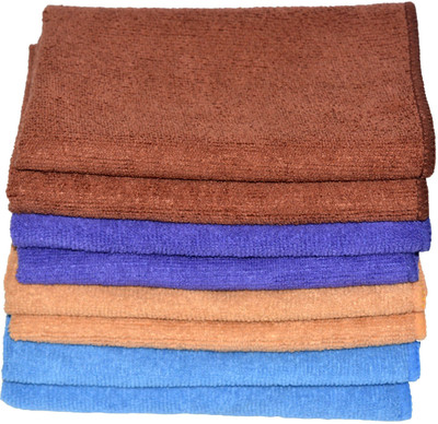 NEERAK Wet And Dry Cleaning Cloth Wet and Dry Microfibre Cleaning Cloth(8 Units)