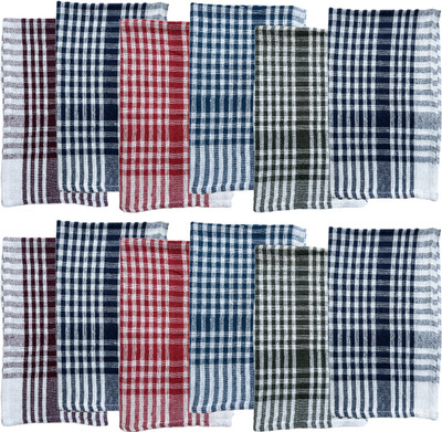 Gopika Set of 12 Cotton Multipurpose Wet and Dry Cotton Cleaning Cloth(12 Units)