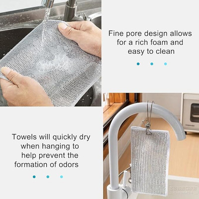 KGBTREADS Wet and Dry Polyester Cleaning Cloth(10 Units)