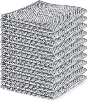 SOCHEP Wet and Dry Microfiber, Polyester, Nylon Cleaning Cloth(10 Units)