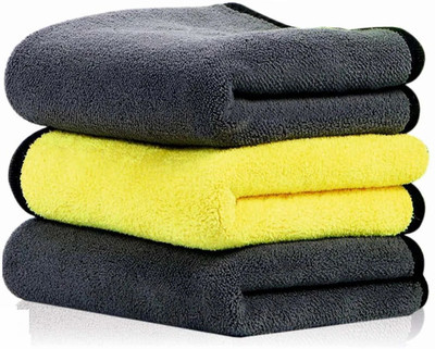 Ruchi World MICROFIBER CLOTH Wet and Dry Microfiber Cleaning Cloth(3 Units)