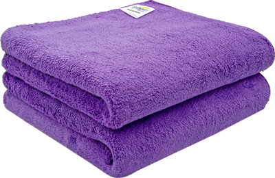 SOFTSPUN 900 GSM, Microfiber Double Layered Cloth 40x40 Cms 2 Piece Wet and Dry Microfiber Cleaning Cloth(2 Units)