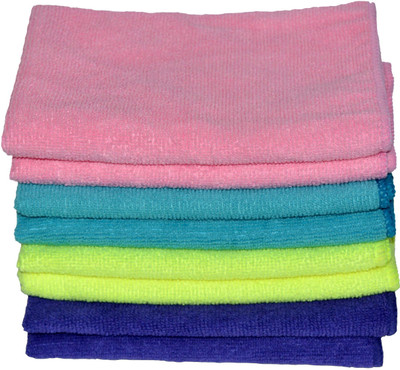 NEERAK wet and dry Wet and Dry Microfibre Cleaning Cloth(8 Units)