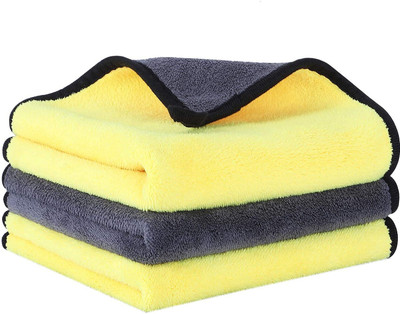 Trendzz Microfiber Vehicle Washing  Cloth(Pack Of 3, 600 GSM)