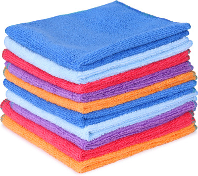 Sheen Microfiber cleaning cloth pack of 10 Wet and Dry Microfiber Cleaning Cloth(10 Units)